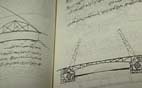 Страница из учебника по подготовки террористов на арабском языке. На этой странице расказывается куда заложить мины для подрыва моста. в качестве примера, как видно из рисунка даются разводные мосты в Питере.